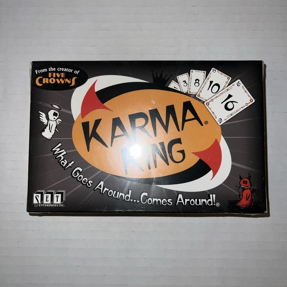 Karma King Card Game by SET Enterprises What Goes Around Comes Around SEALED!
